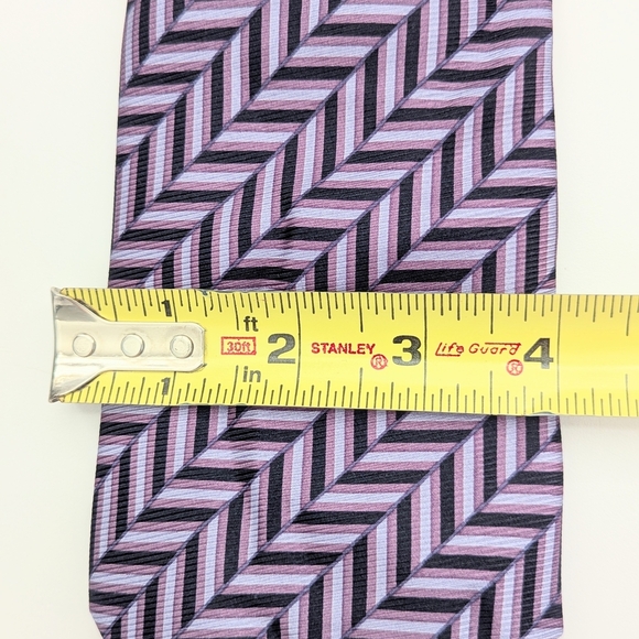 Bijoux Terner Men's Genuine Silk Colorful Geometric Pattern Ties - Picture 7 of 14